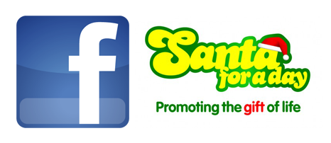 Santa facebook button