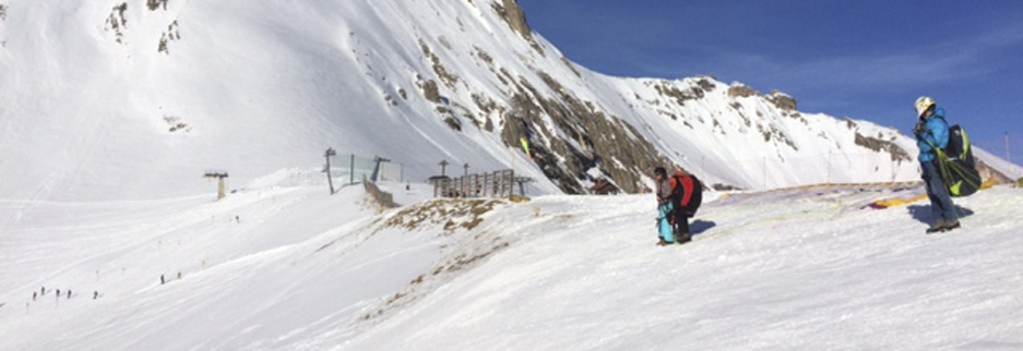 Tackers camp in the Swiss Alps.