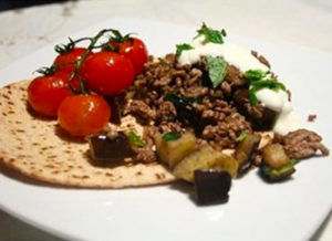 Lamb & Eggplant Greek Style Wraps recipe