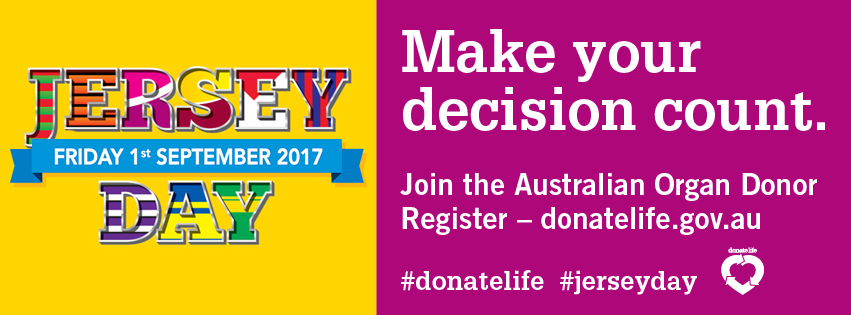 Start the conversation about organ donation on Jersey Day