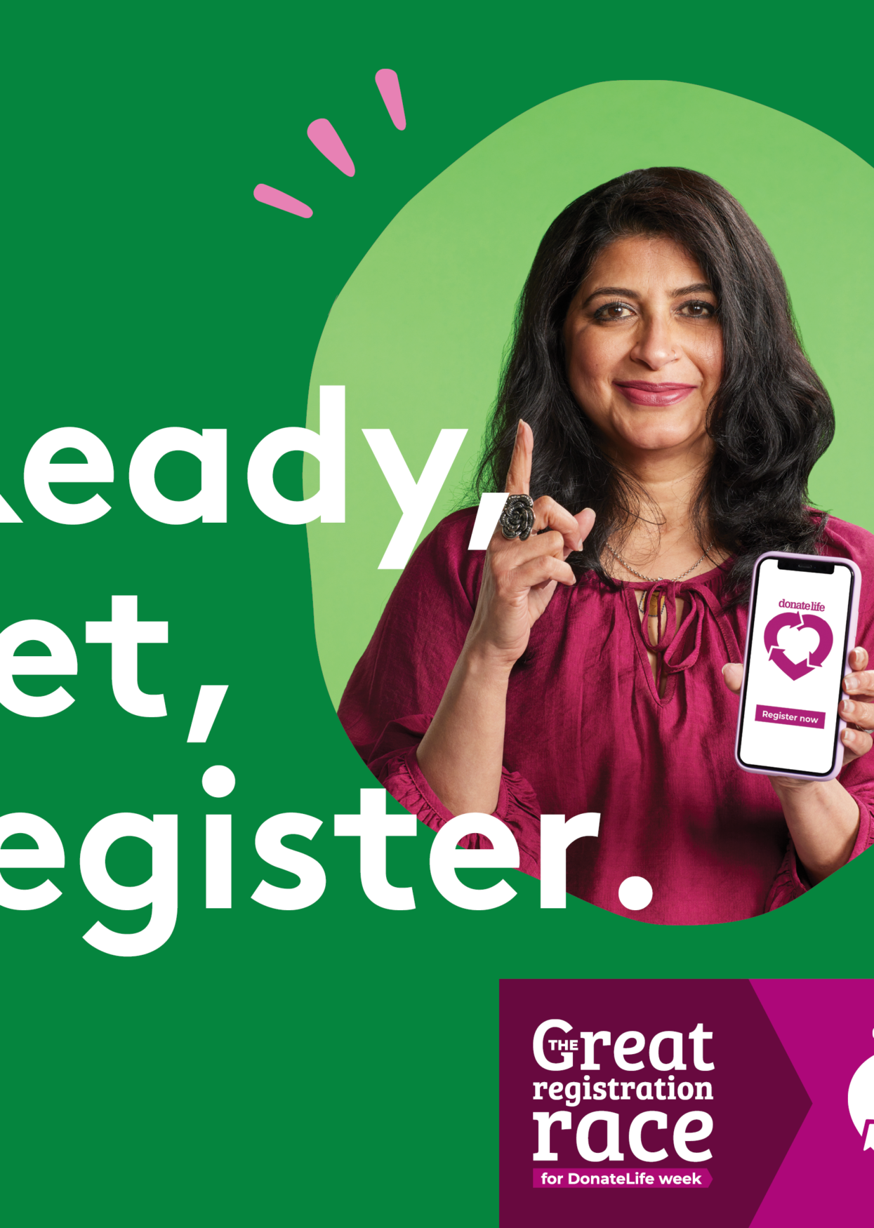 Ready set register social media tile