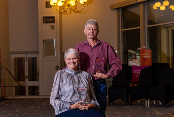 Vicki and Ken awarded Life Membership at the 2026 Australian Transplant Games.