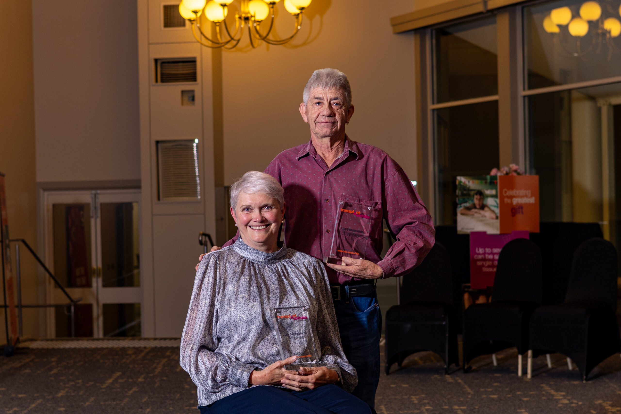 Vicki and Mick awarded Life Membership at the 2026 Australian Transplant Games.
