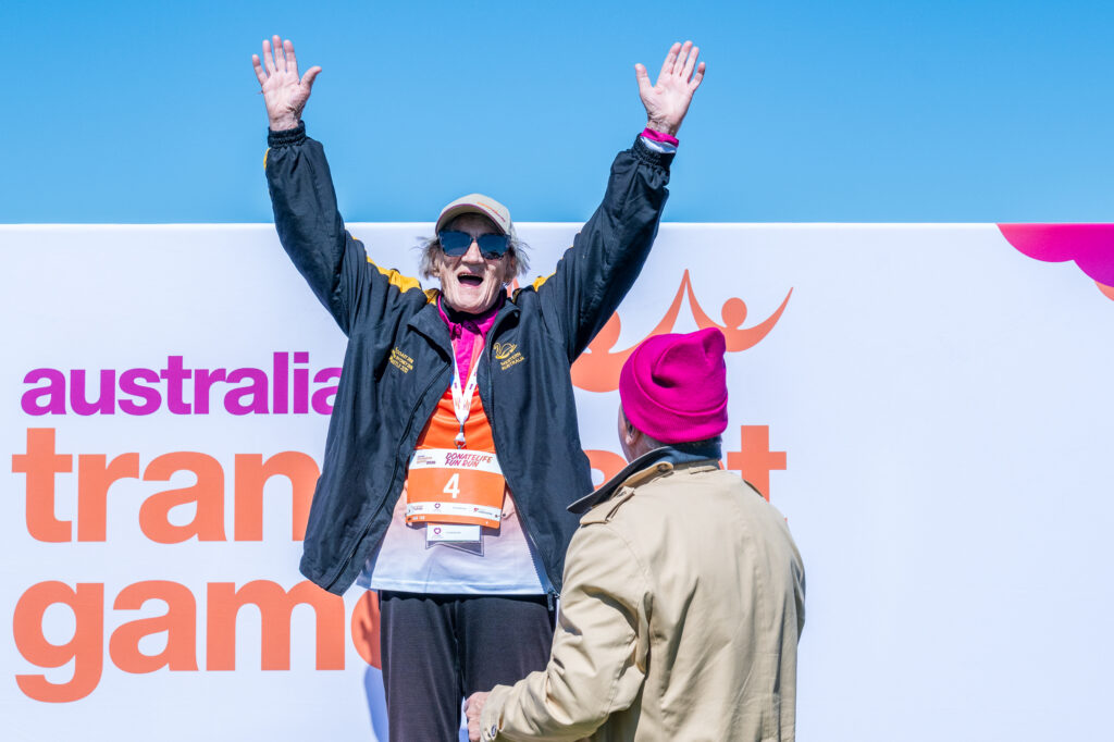 Esther Scott, oldest competitor at the 2026 Australian Transplant Games.